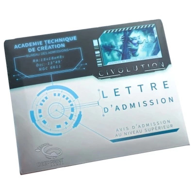 Civolution: Lettre d'Admission - Extension