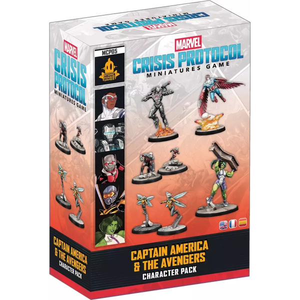 Marvel Crisis Protocol : Captain America & The Avengers - Character Pack