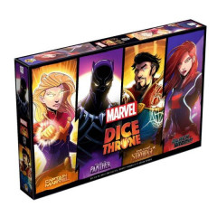 Dice Throne Marvel : Black Panther, Captain Marvel, Black Widow, Dr Strange